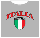International Soccer Shirts - Italia Crest T-Shirt (Mens)