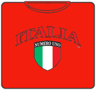 International Soccer Shirts - Italia Crest T-Shirt (Mens)