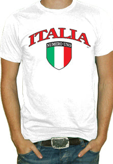 International Soccer Shirts - Italia Crest T-Shirt (Mens)