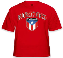 International Soccer Shirts - Puerto Rico Crest T-Shirt (Mens)