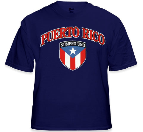 International Soccer Shirts - Puerto Rico Crest T-Shirt (Mens)