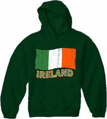Ireland Vintage Flag Adult Hoodie