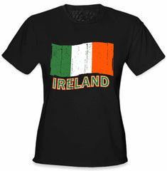 Ireland Vintage Flag Girl's T-Shirt