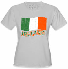 Ireland Vintage Flag Girl's T-Shirt