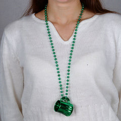 Irish Beer Mug Party Shot Glass Necklace