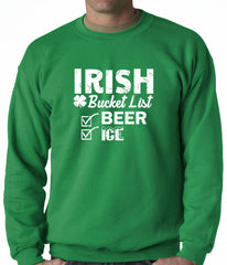 Irish Bucket List - Beer & Ice - St. Patricks Crewneck