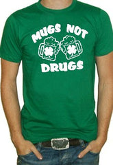 Irish Drinking T-Shirts - Mugs Not Drugs T-Shirt