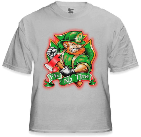 Irish Firefighters T-Shirt - "Fir Na Tine" Men of Fire T-Shirt