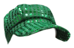 Irish Green Sequin Newsboy Party Hat