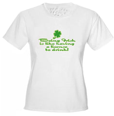 Irish License To Drink Girls T-Shirt