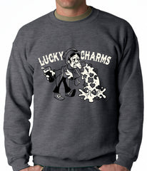 Irish Lucky Charms Funny Drinking Adult Crewneck