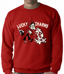 Irish Lucky Charms Funny Drinking Adult Crewneck