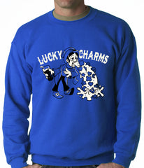 Irish Lucky Charms Funny Drinking Adult Crewneck