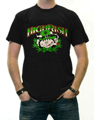 Irish Pothead T-Shirt - Highrish Stoned Leprechaun T-Shirt