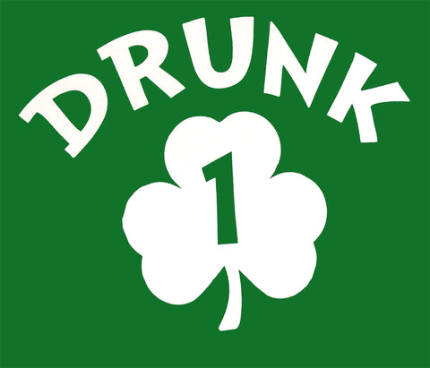 Irish Shamrock Drunk Adult Hoodie (Kelly Green)