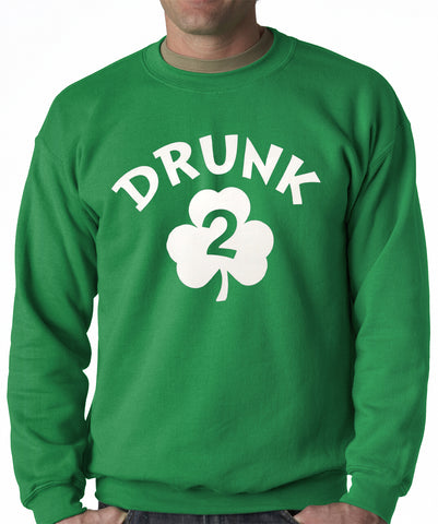 Irish Shamrock Drunk Crewneck Sweatshirt (Kelly Green)