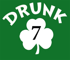 Irish Shamrock Drunk Crewneck Sweatshirt (Kelly Green)