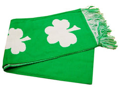 Irish Shamrock Good Luck Reversible Scarf