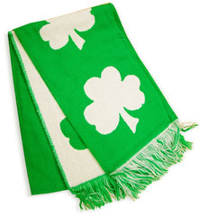 Irish Shamrock Good Luck Reversible Scarf