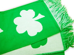 Irish Shamrock Good Luck Reversible Scarf