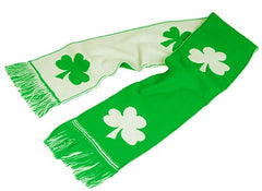 Irish Shamrock Good Luck Reversible Scarf