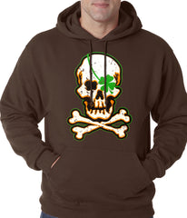 Irish Shamrock Skull and Crossbones Hoodie