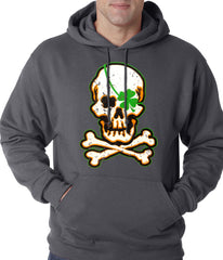 Irish Shamrock Skull and Crossbones Hoodie