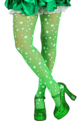 Irish Shamrock Tights - St Patricks Day Irish Stockings