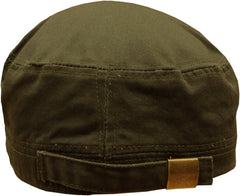 Irish Shamrock Vintage Military Cadet Hat (Olive Green)