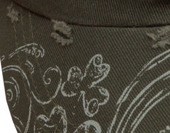 Irish Shamrock Vintage Military Cadet Hat (Olive Green)