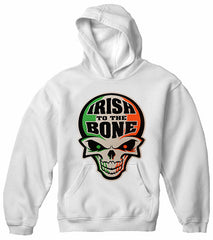 Irish To The Bone St Patrick's Day Adult Hooded Sweatshirt