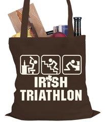 Irish Triathlon Funny St. Patrick's Day Tote Bag