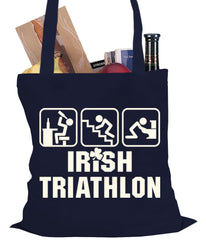 Irish Triathlon Funny St. Patrick's Day Tote Bag