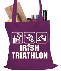 Irish Triathlon Funny St. Patrick's Day Tote Bag