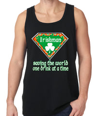 Irishman Saving The World One Drink At a Time Tank Top