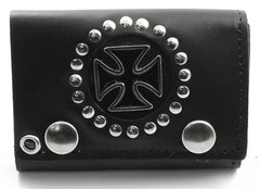 Iron Cross Premium Leather Chain Wallet