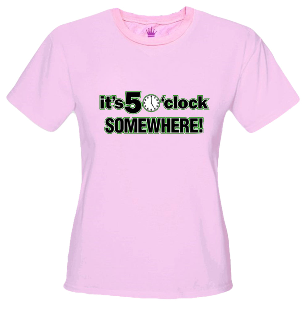 It's 5 O'Clock Somewhere Girls T-Shirt