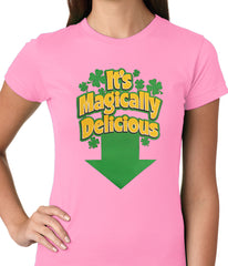 It's Magically Delicious Irish Shamrock Girls T-shirt