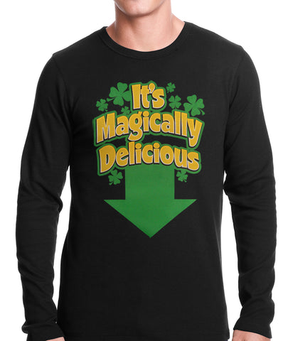 It's Magically Delicious Irish Shamrock Thermal Shirt