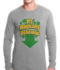It's Magically Delicious Irish Shamrock Thermal Shirt