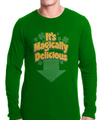 It's Magically Delicious Irish Shamrock Thermal Shirt