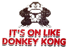 It's On Like Donkey Kong Girls T-Shirt :: Vintage Gamer Chick Tee