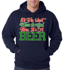 It's The Most Wonderful Time For A Beer Adult Hoodie