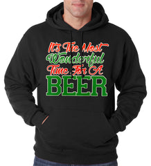 It's The Most Wonderful Time For A Beer Adult Hoodie