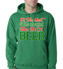 It's The Most Wonderful Time For A Beer Adult Hoodie