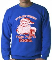 It's The Most Wonderful Time for a Beer Funny Christmas Adult Crewneck