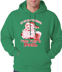 It's The Most Wonderful Time for a Beer Funny Christmas Adult Hoodie