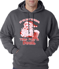 It's The Most Wonderful Time for a Beer Funny Christmas Adult Hoodie