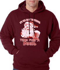 It's The Most Wonderful Time for a Beer Funny Christmas Adult Hoodie