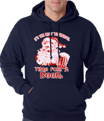 It's The Most Wonderful Time for a Beer Funny Christmas Adult Hoodie